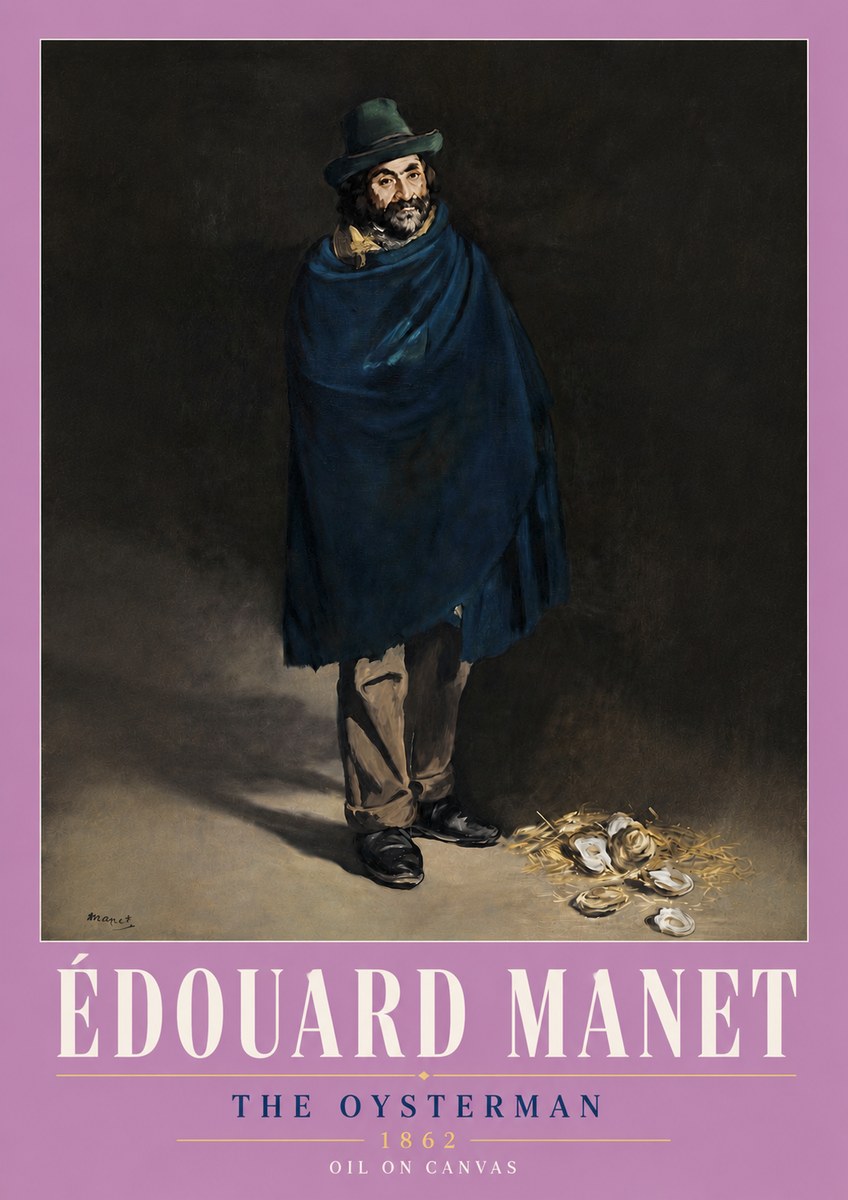 Édouard Manet The Oysterman No6 - Póster