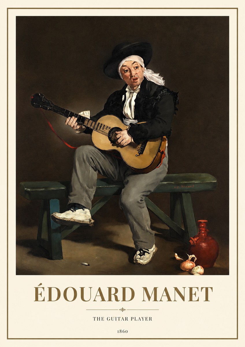 Édouard Manet The Guitar Player No1 - Póster