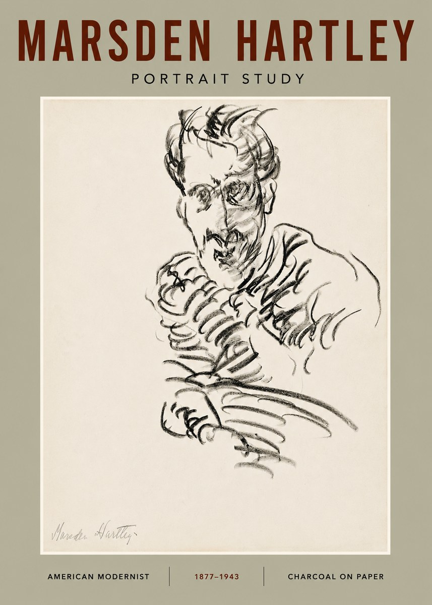Marsden Hartley Portrait Study No4 - Póster