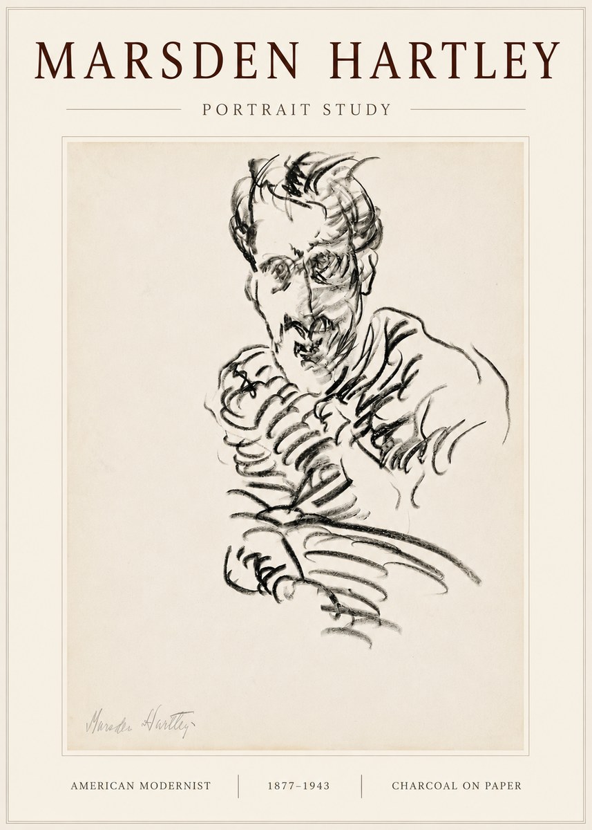 Marsden Hartley Portrait Study No6 - Póster