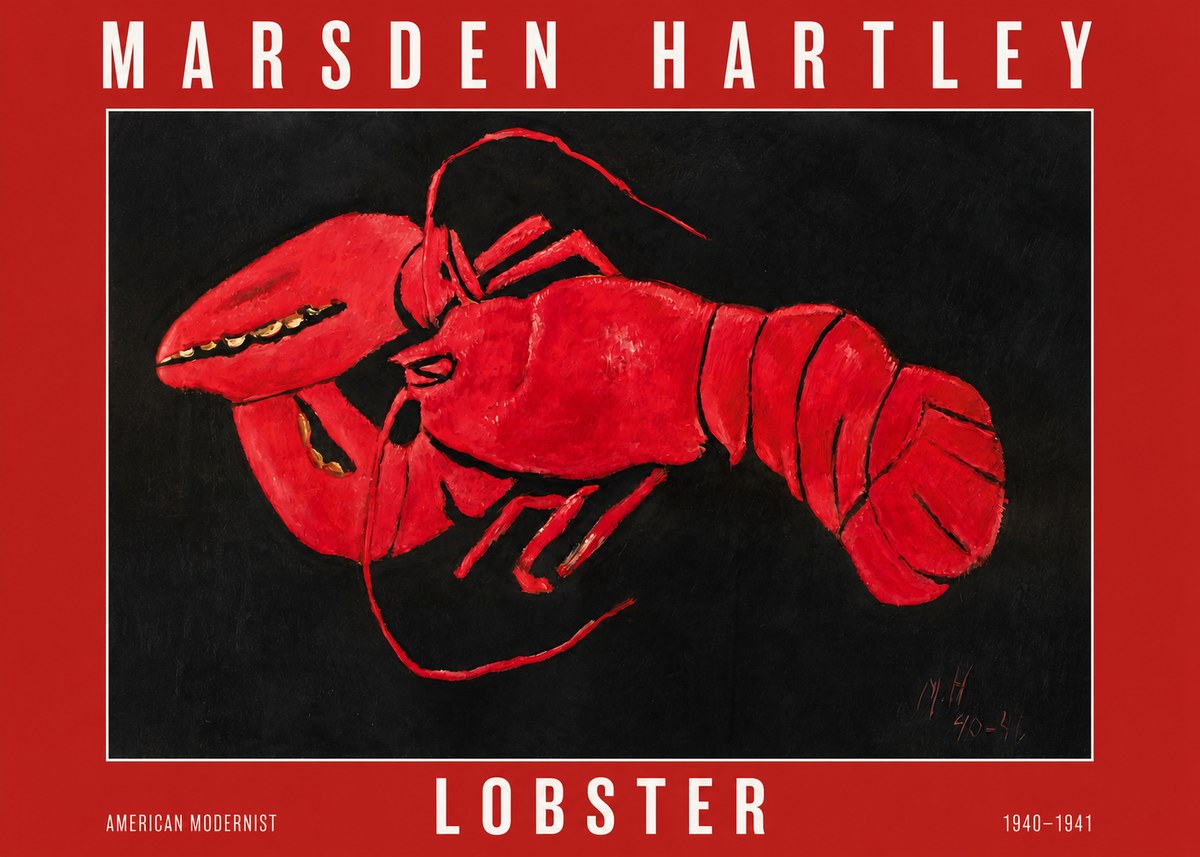 Marsden Hartley Lobster No2 - Póster