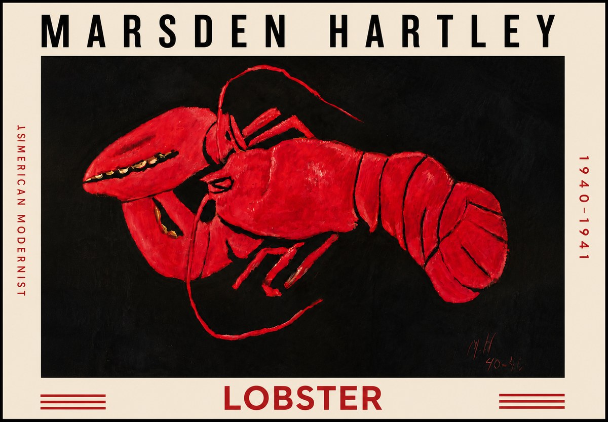 Marsden Hartley Lobster No4 - Póster