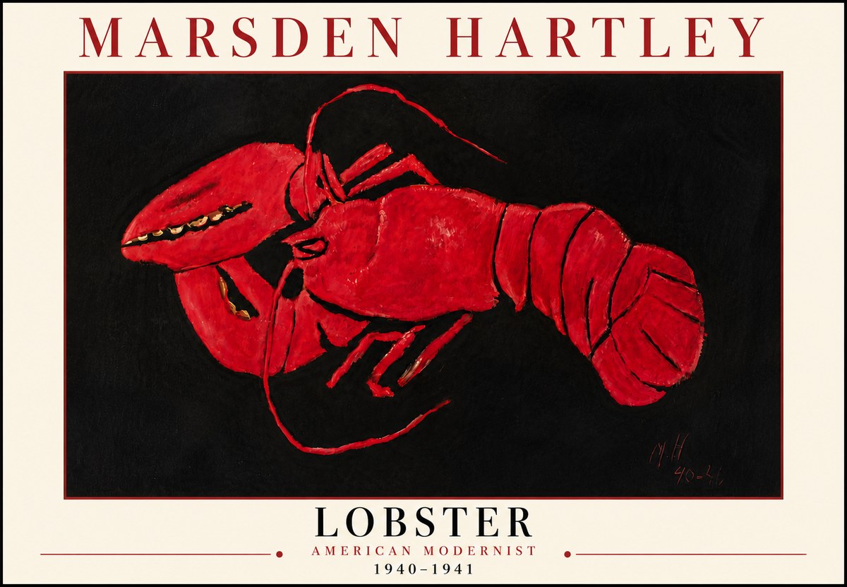 Marsden Hartley Lobster No6 - Póster