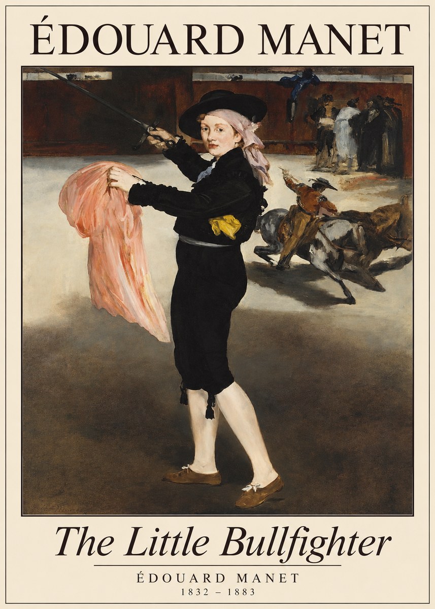 Édouard Manet The Little Bullfighter No1 - Póster
