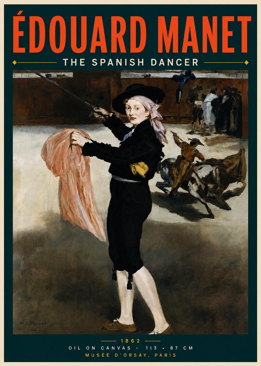 Édouard Manet The Little Bullfighter No6 - Póster