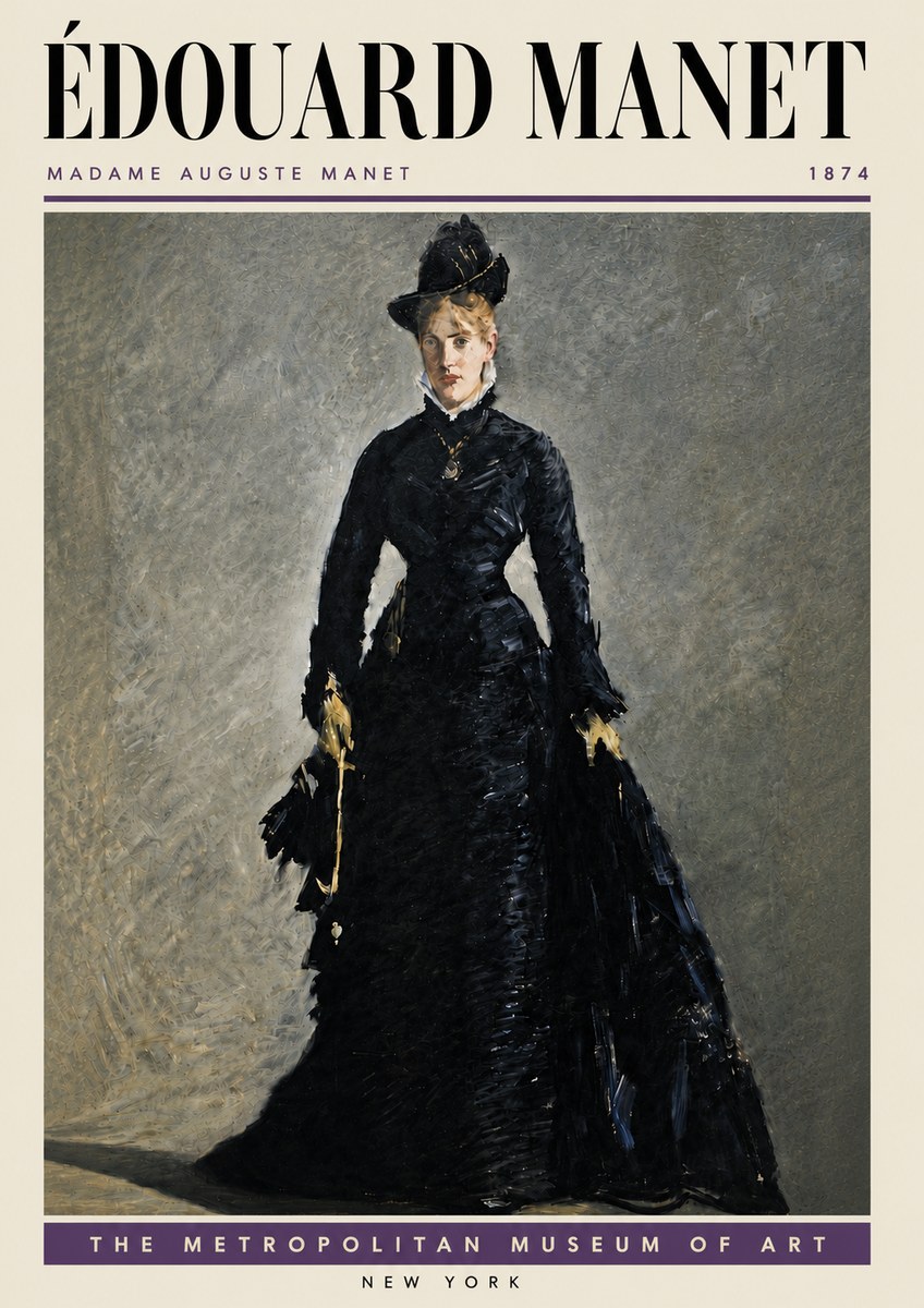 Édouard Manet Madame Auguste Manet No5 - Póster