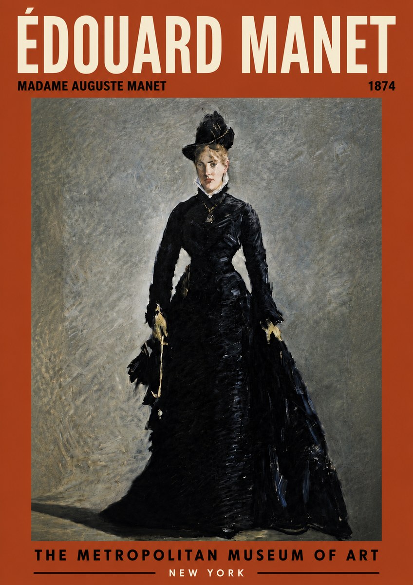 Édouard Manet Madame Auguste Manet No6 - Póster
