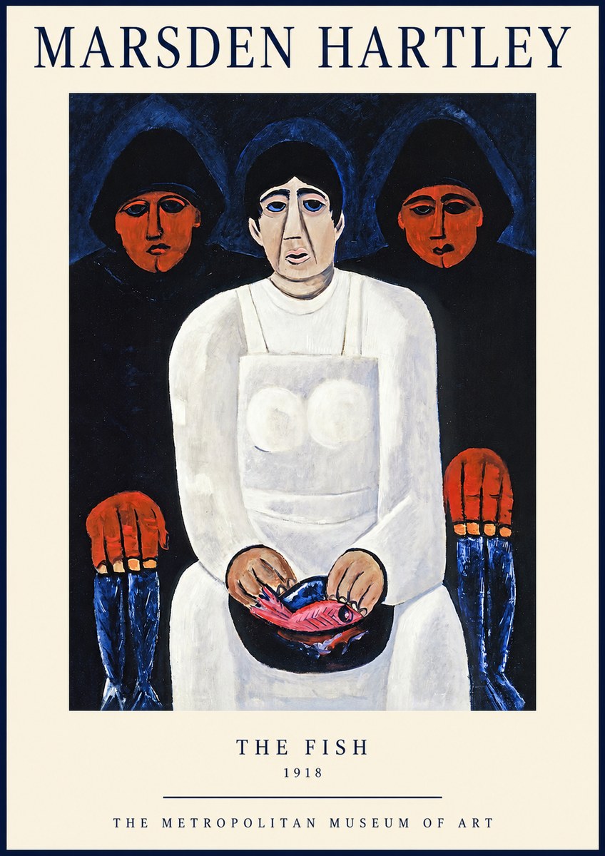 Marsden Hartley The Fish No1 - Póster