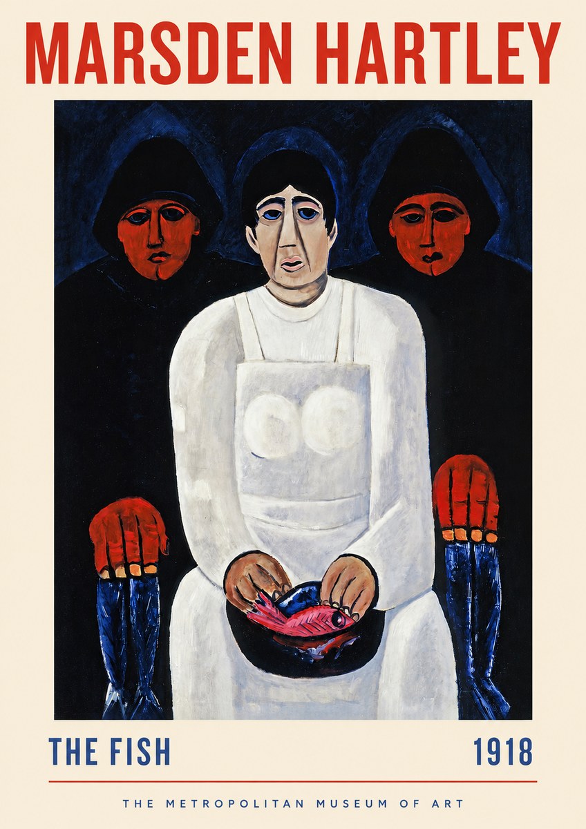 Marsden Hartley The Fish No2 - Póster