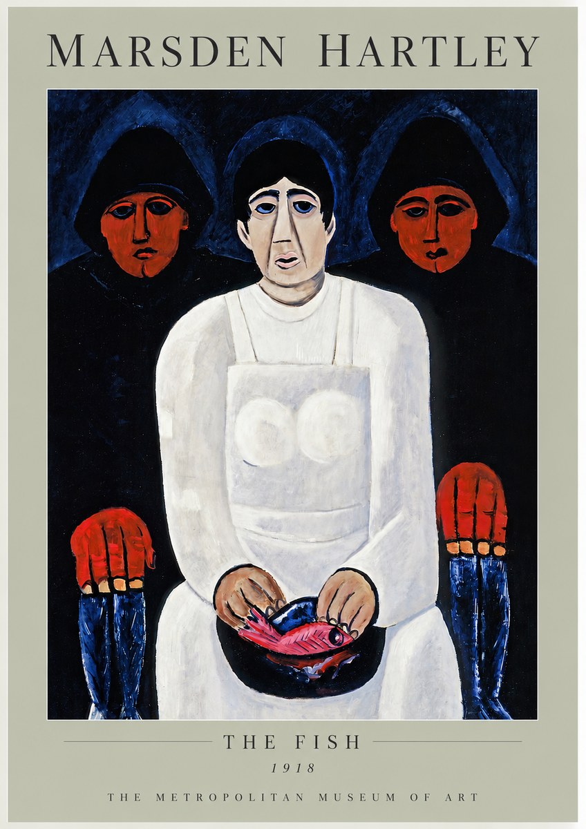 Marsden Hartley The Fish No3 - Póster
