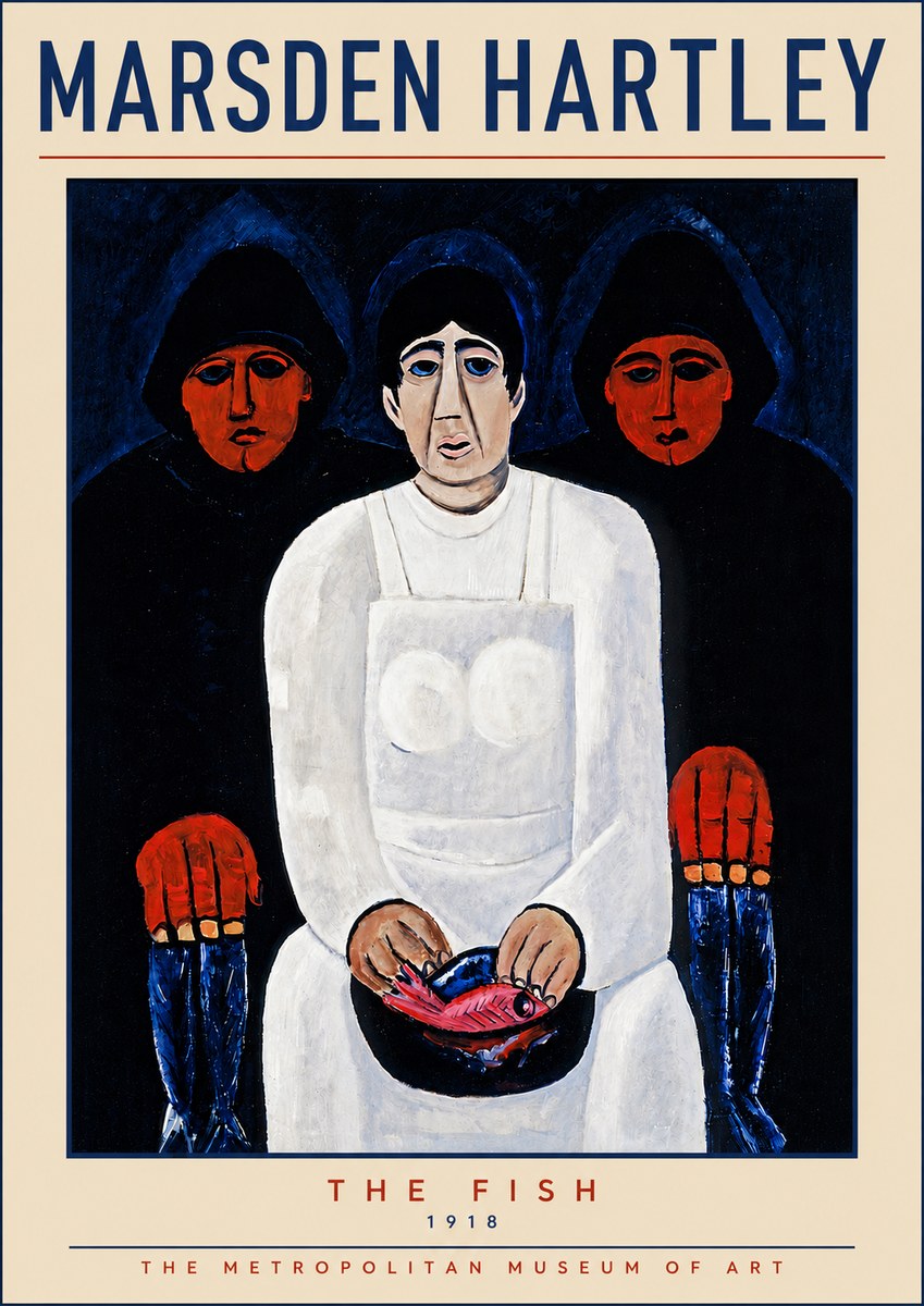 Marsden Hartley The Fish No5 - Póster