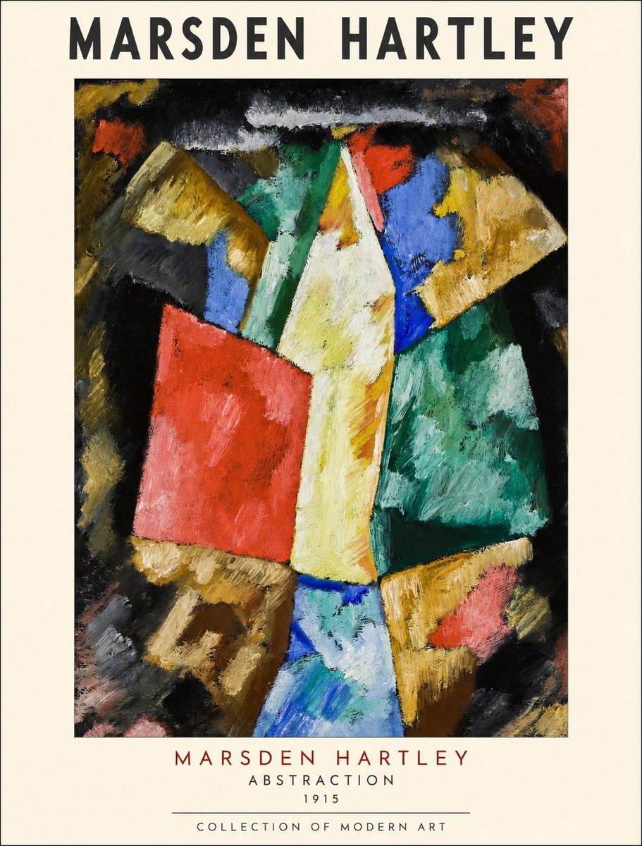 Marsden Hartley Abstraction No1 - Póster