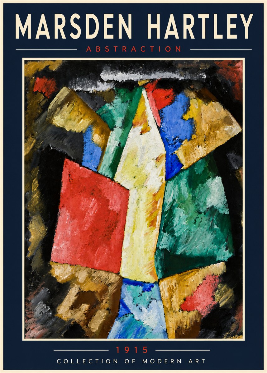 Marsden Hartley Abstraction No4 - Póster