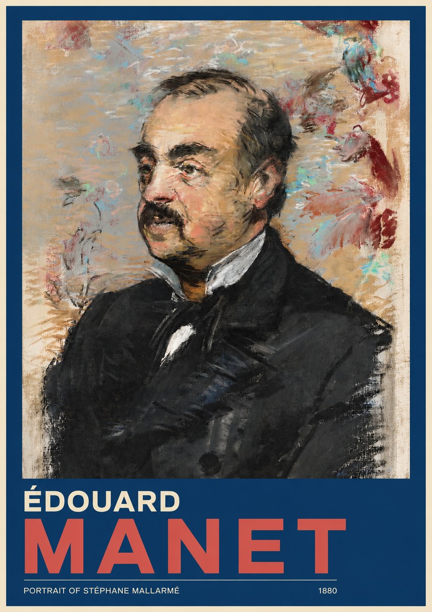 Édouard Manet Portrait of Stéphane Mallarmé I No2 - Póster