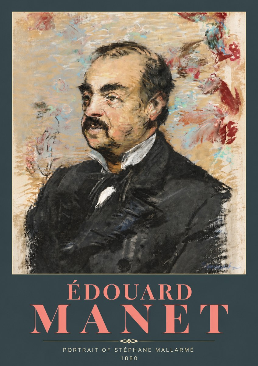 Édouard Manet Portrait of Stéphane Mallarmé I No5 - Póster