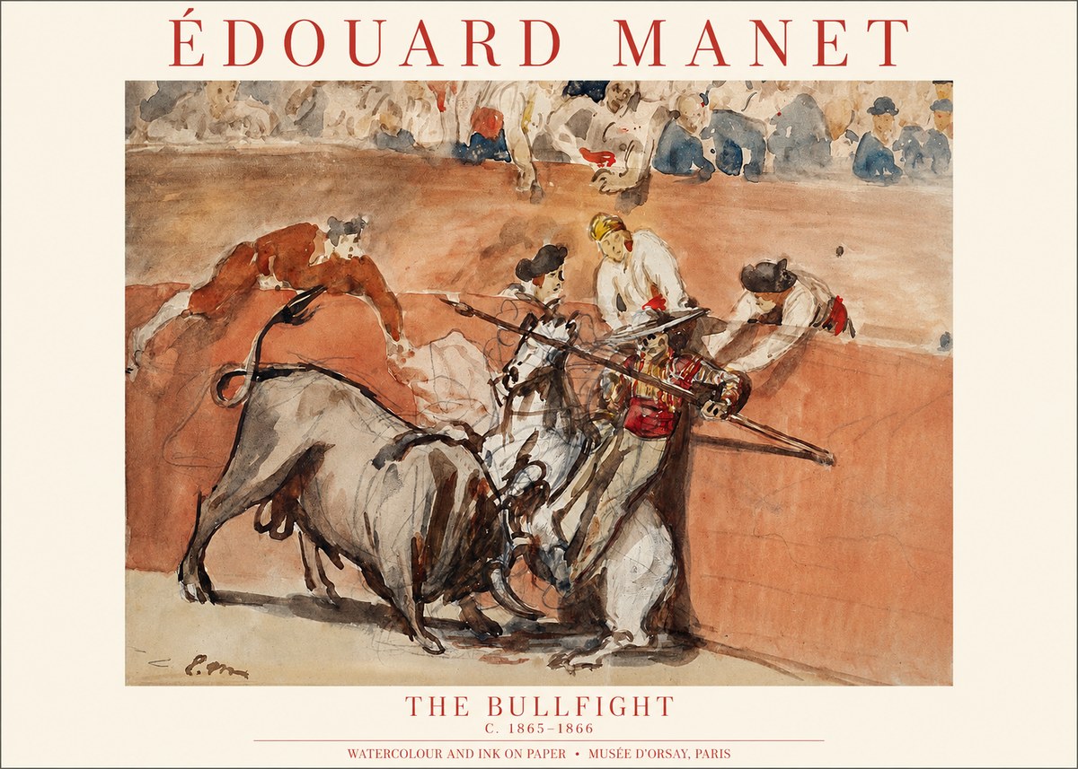 Édouard Manet The Bullfight I No1 - Póster