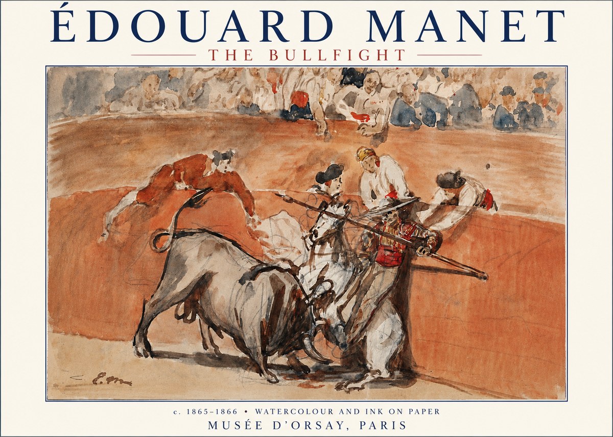 Édouard Manet The Bullfight I No3 - Póster