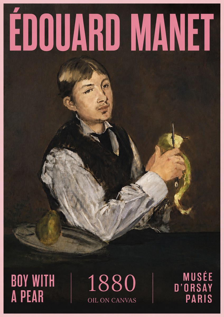 Édouard Manet Boy with a Pear No5 - Póster