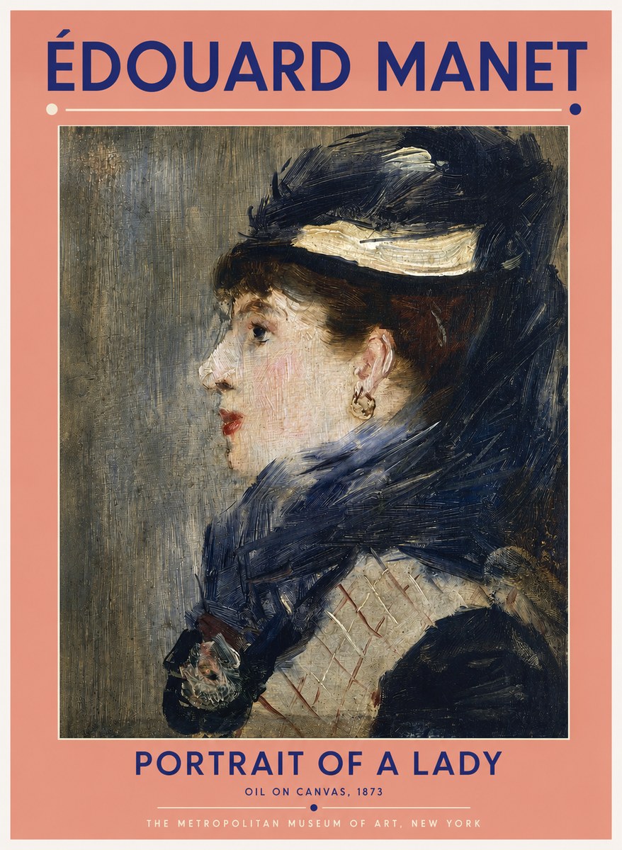 Édouard Manet Portrait of a Lady No2 - Póster