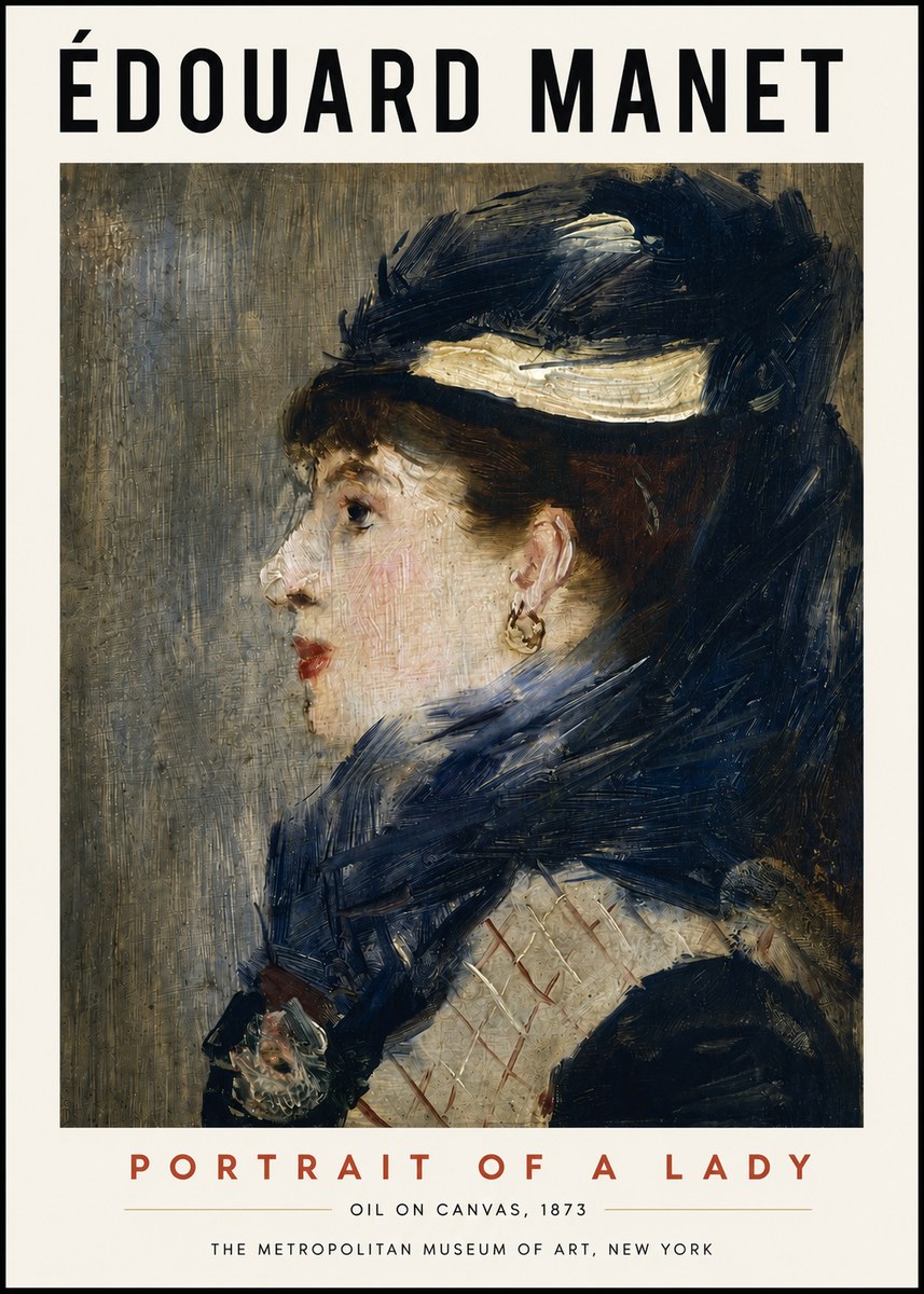 Édouard Manet Portrait of a Lady No3 - Póster