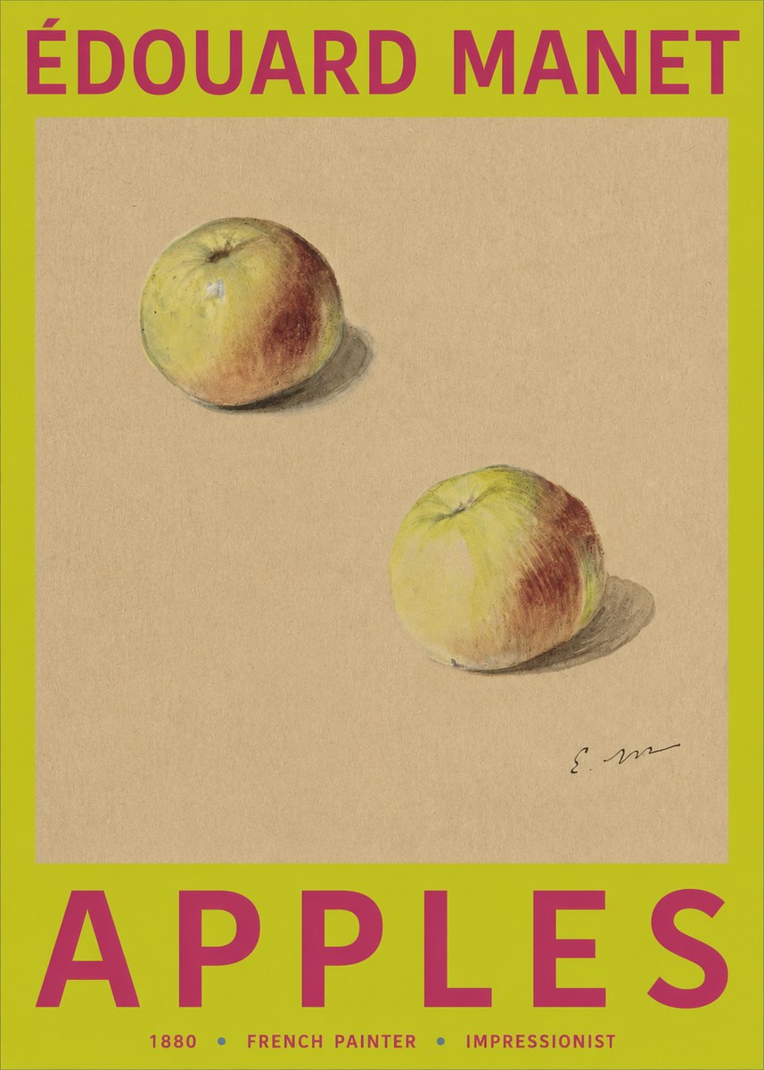 Édouard Manet Apples No2 - Póster