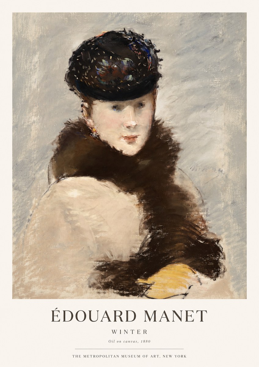 Édouard Manet Winter No1 - Póster