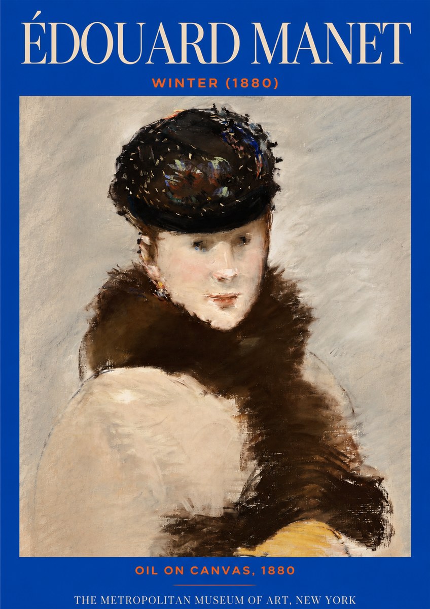 Édouard Manet Winter No2 - Póster