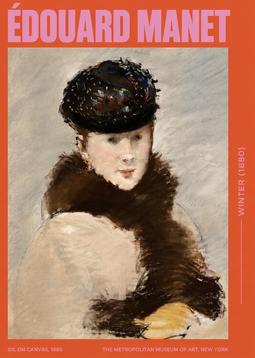 Édouard Manet Winter No3 - Póster