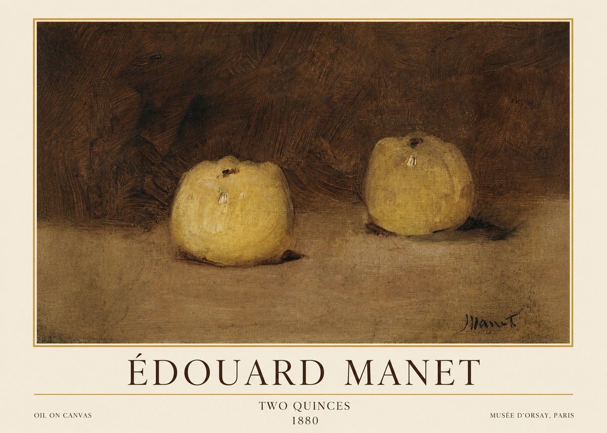 Édouard Manet Two Quinces No1 - Póster