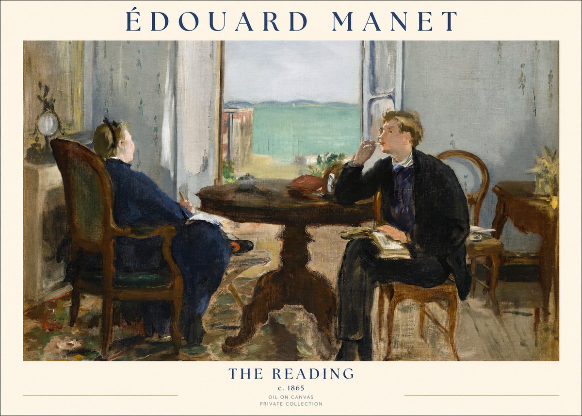 Édouard Manet The Reading No1 - Póster