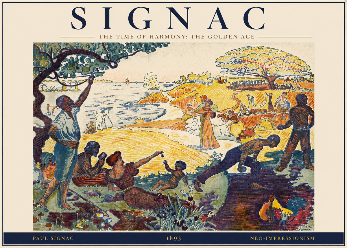 Signac The Time of Harmony: the Golden Age No2 - Póster
