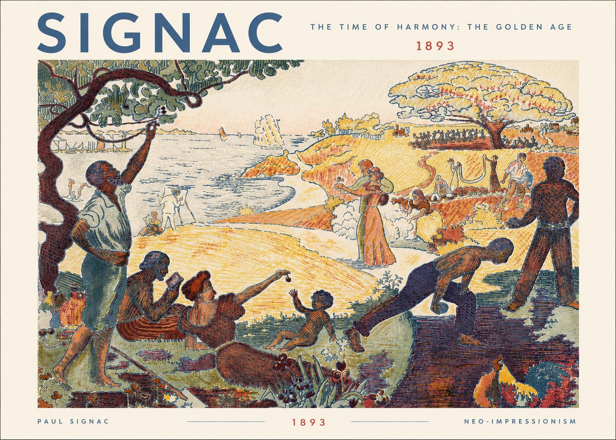 Signac The Time of Harmony: the Golden Age No5 - Póster