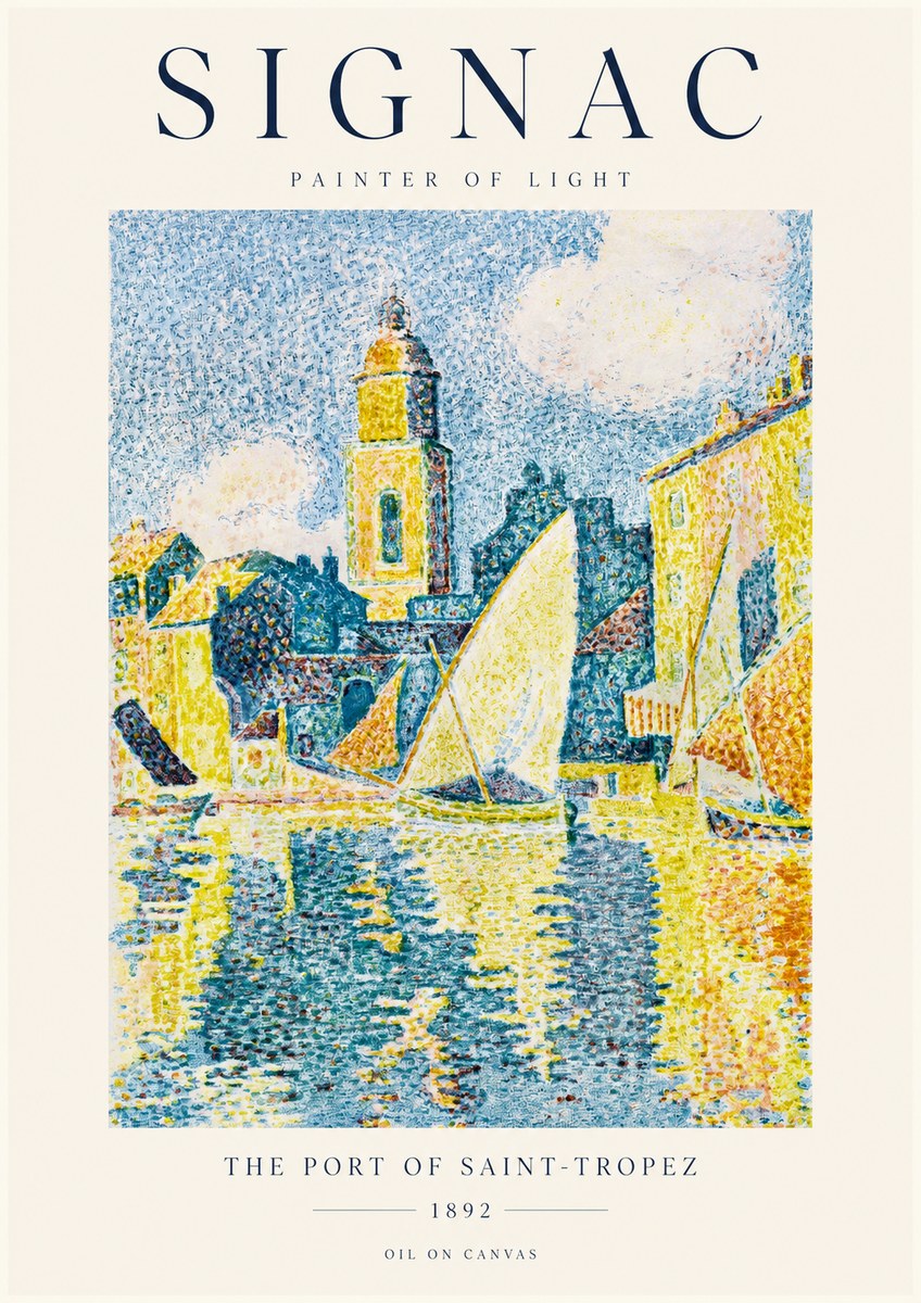 Signac The Port of Saint-tropez No1 - Póster