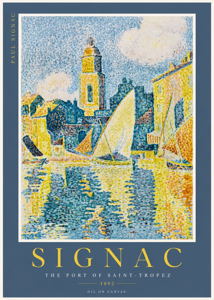 Signac The Port of Saint-tropez No2 - Póster