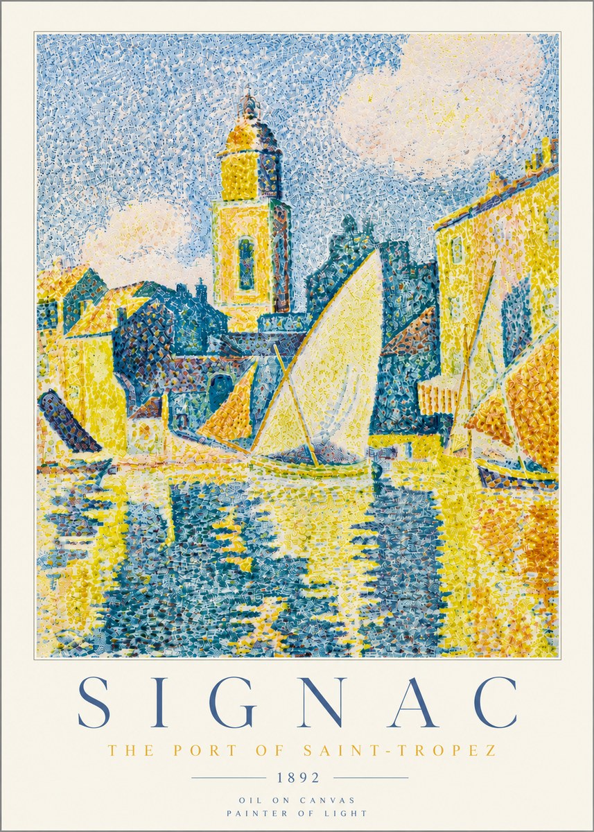 Signac The Port of Saint-tropez No5 - Póster