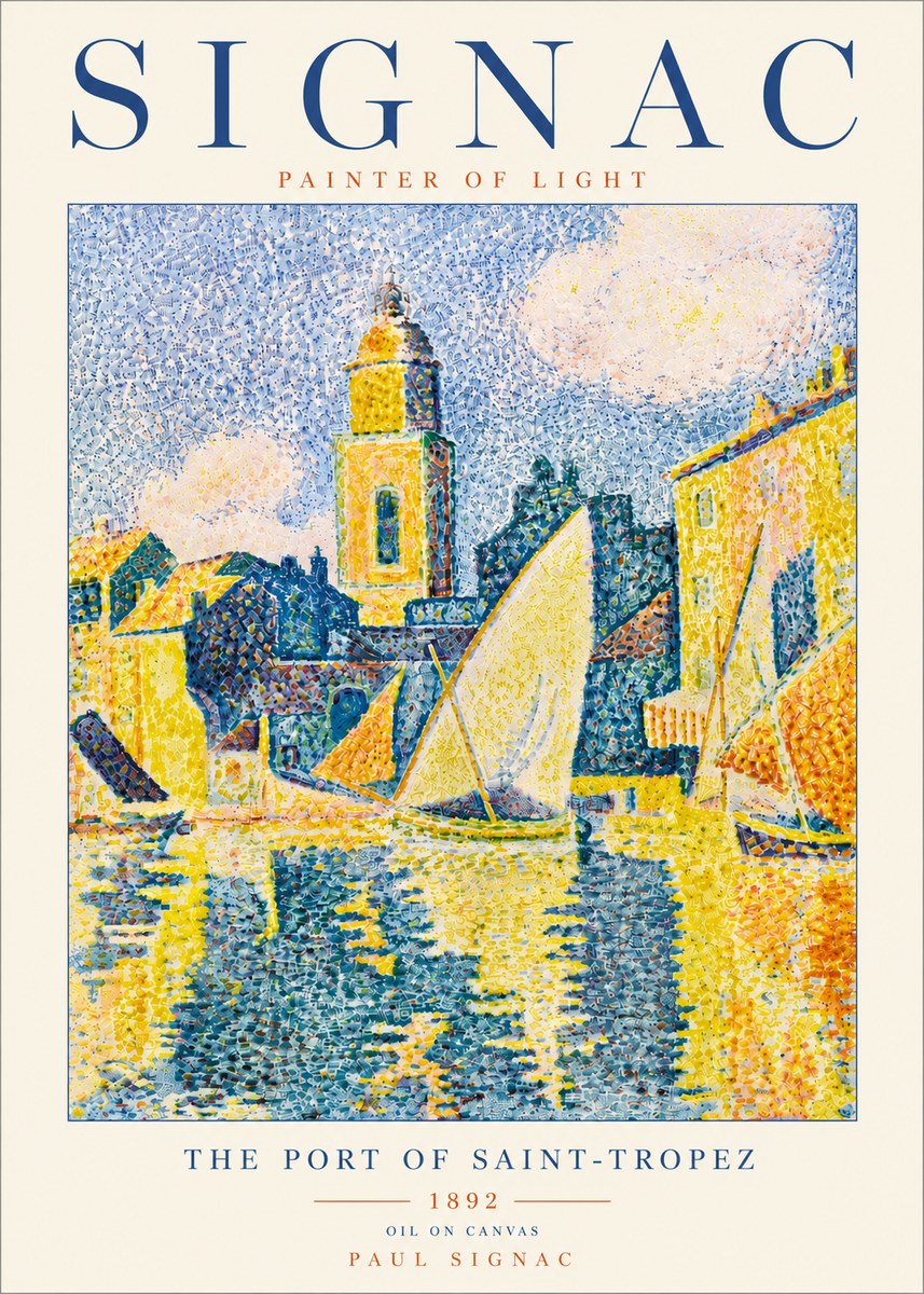 Signac The Port of Saint-tropez No6 - Póster