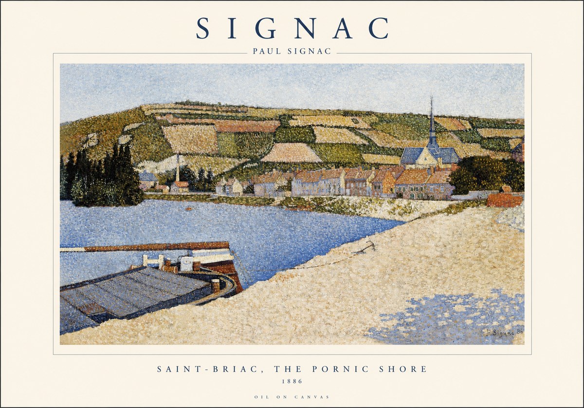 Signac Saint-briac, the Pornic Shore No1 - Póster