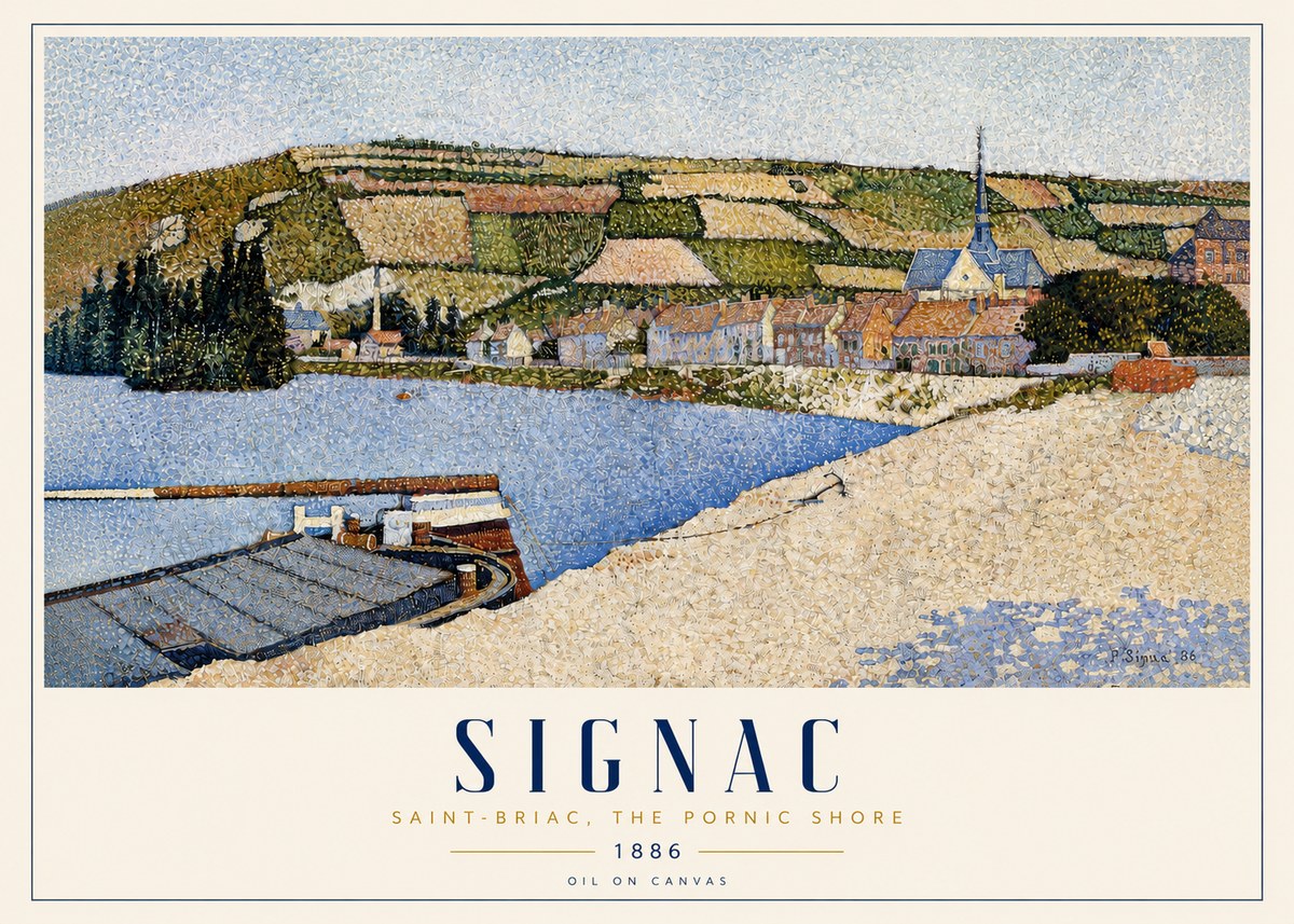 Signac Saint-briac, the Pornic Shore No3 - Póster