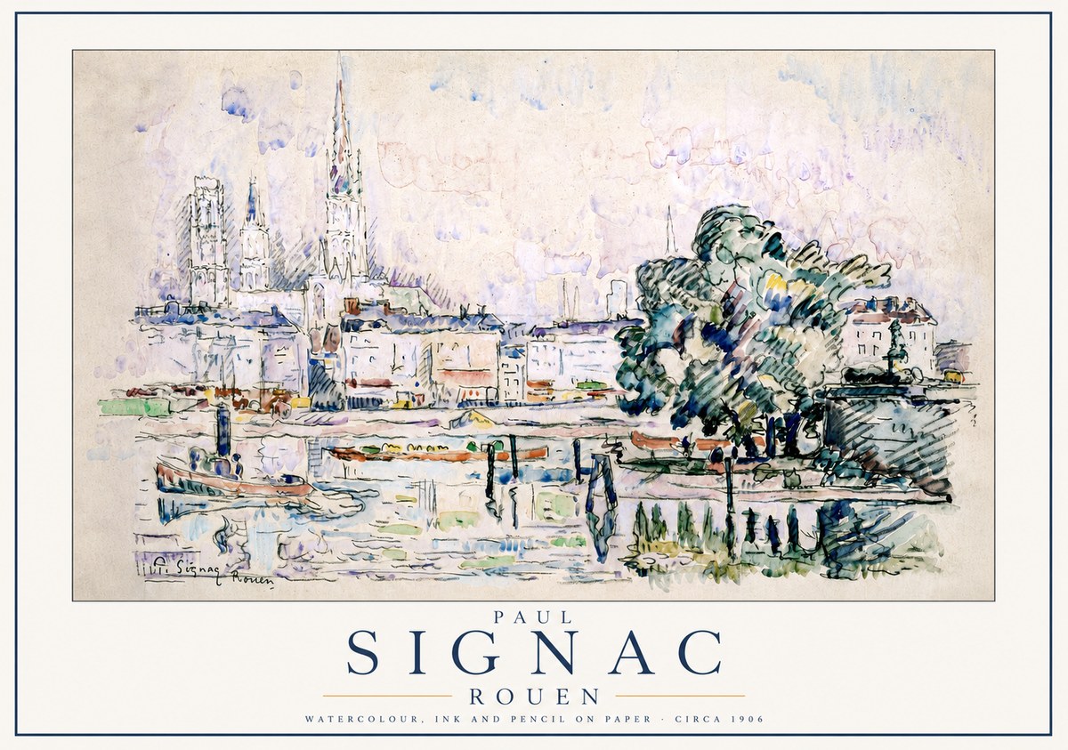 Signac Rouen No3 - Póster