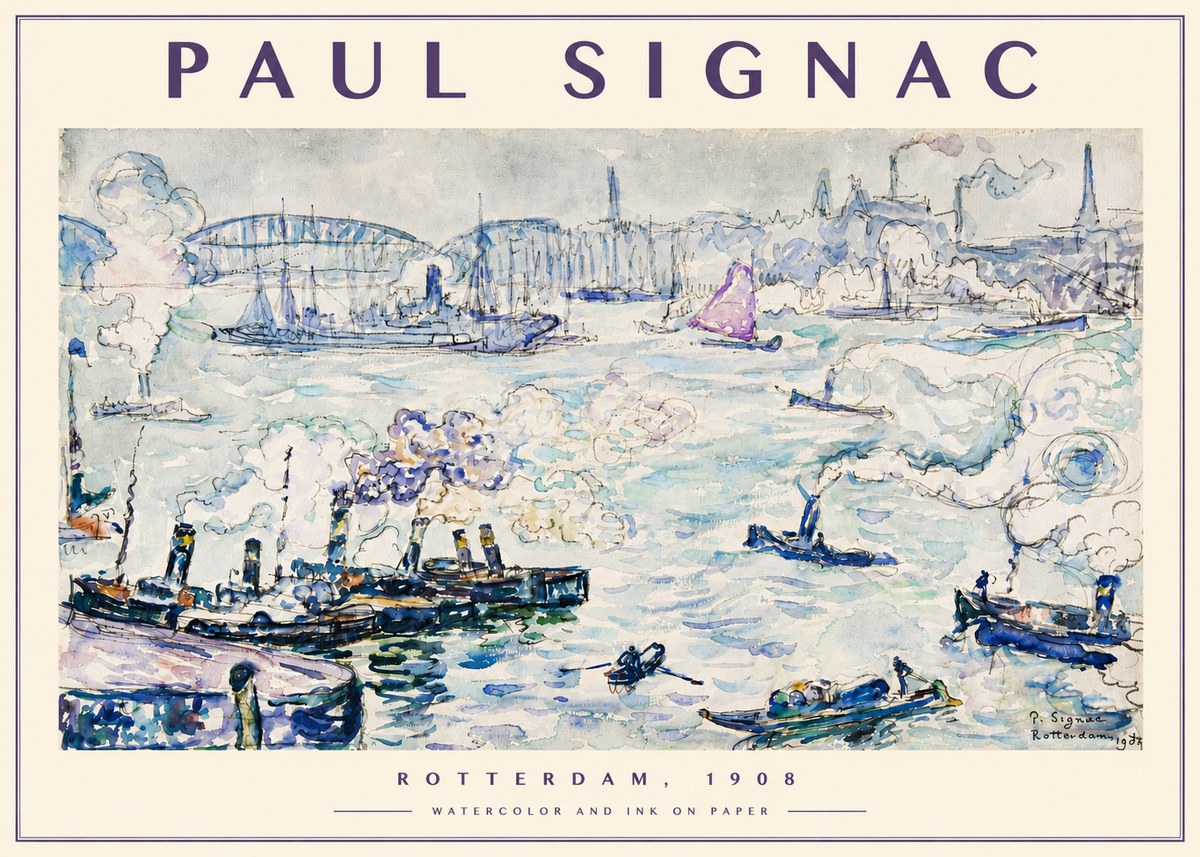 Signac Rotterdam, 1908 No4 - Póster