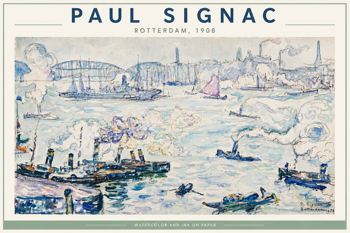 Signac Rotterdam, 1908 No6 - Póster