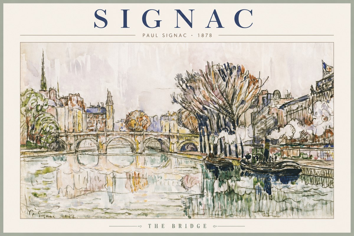 Signac The Bridge I No3 - Póster