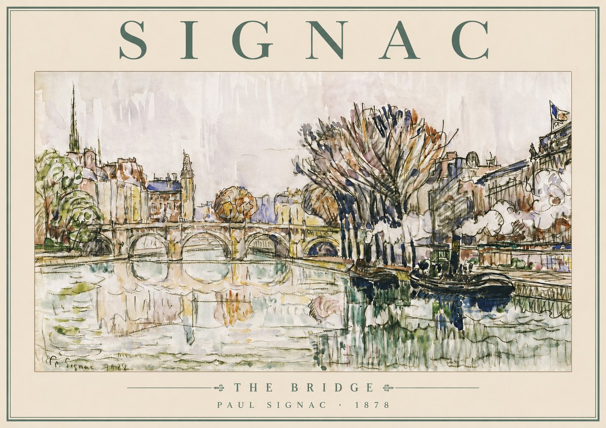 Signac The Bridge I No5 - Póster