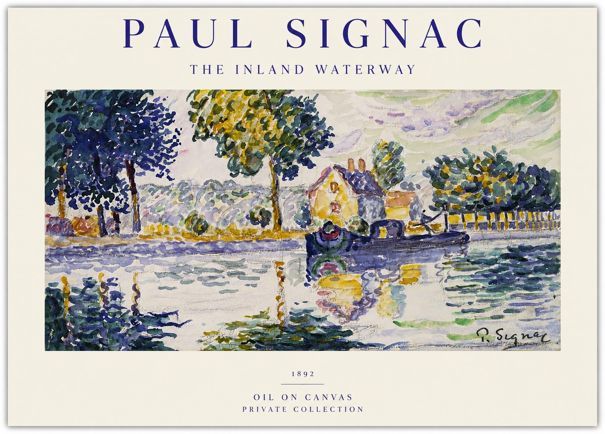 Signac The Inland Waterway No1 - Póster