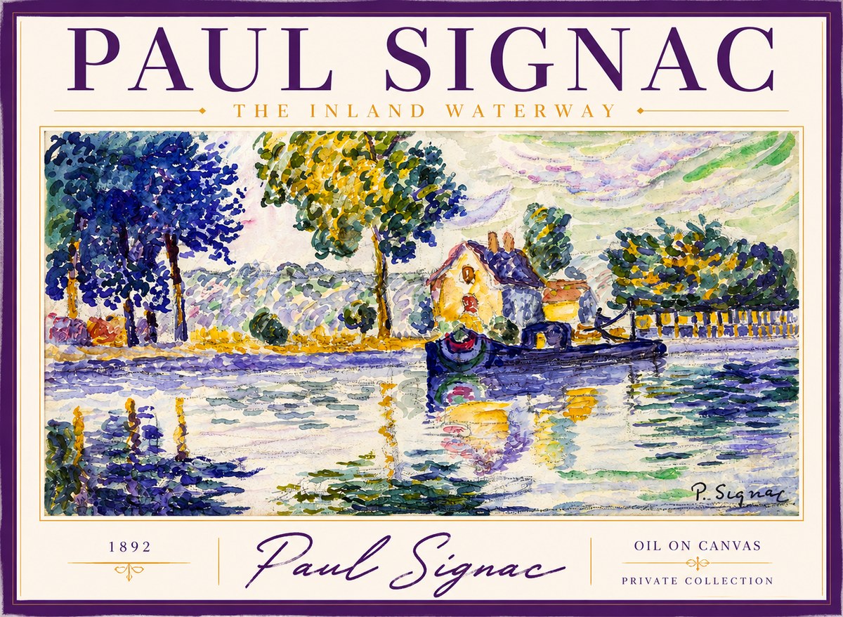 Signac The Inland Waterway No2 - Póster