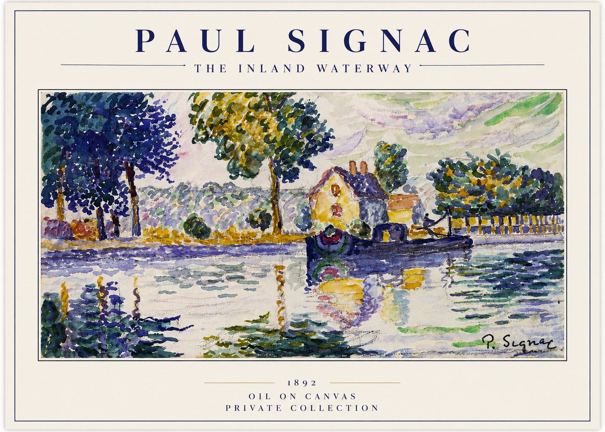 Signac The Inland Waterway No3 - Póster