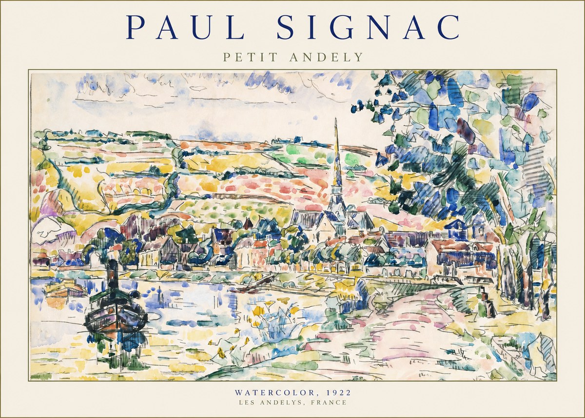 Signac Petit Andely No2 - Póster