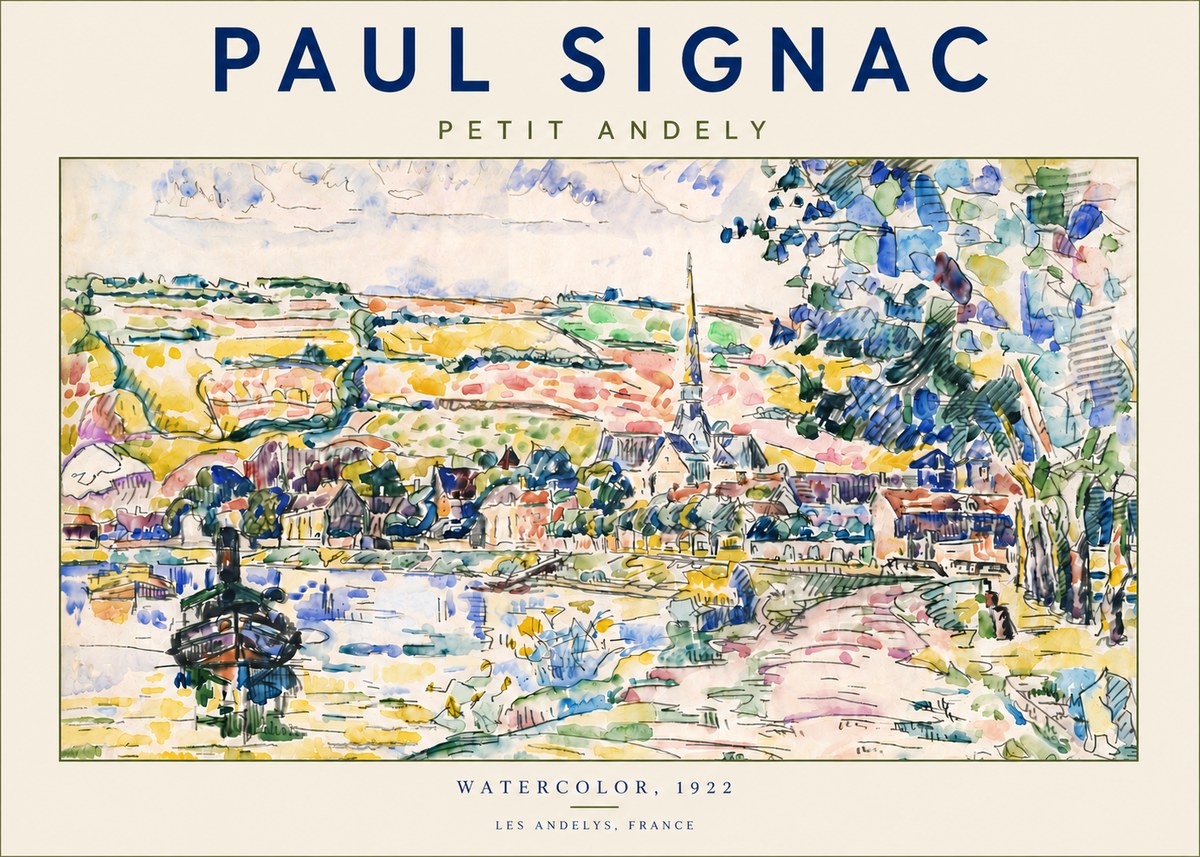 Signac Petit Andely No5 - Póster