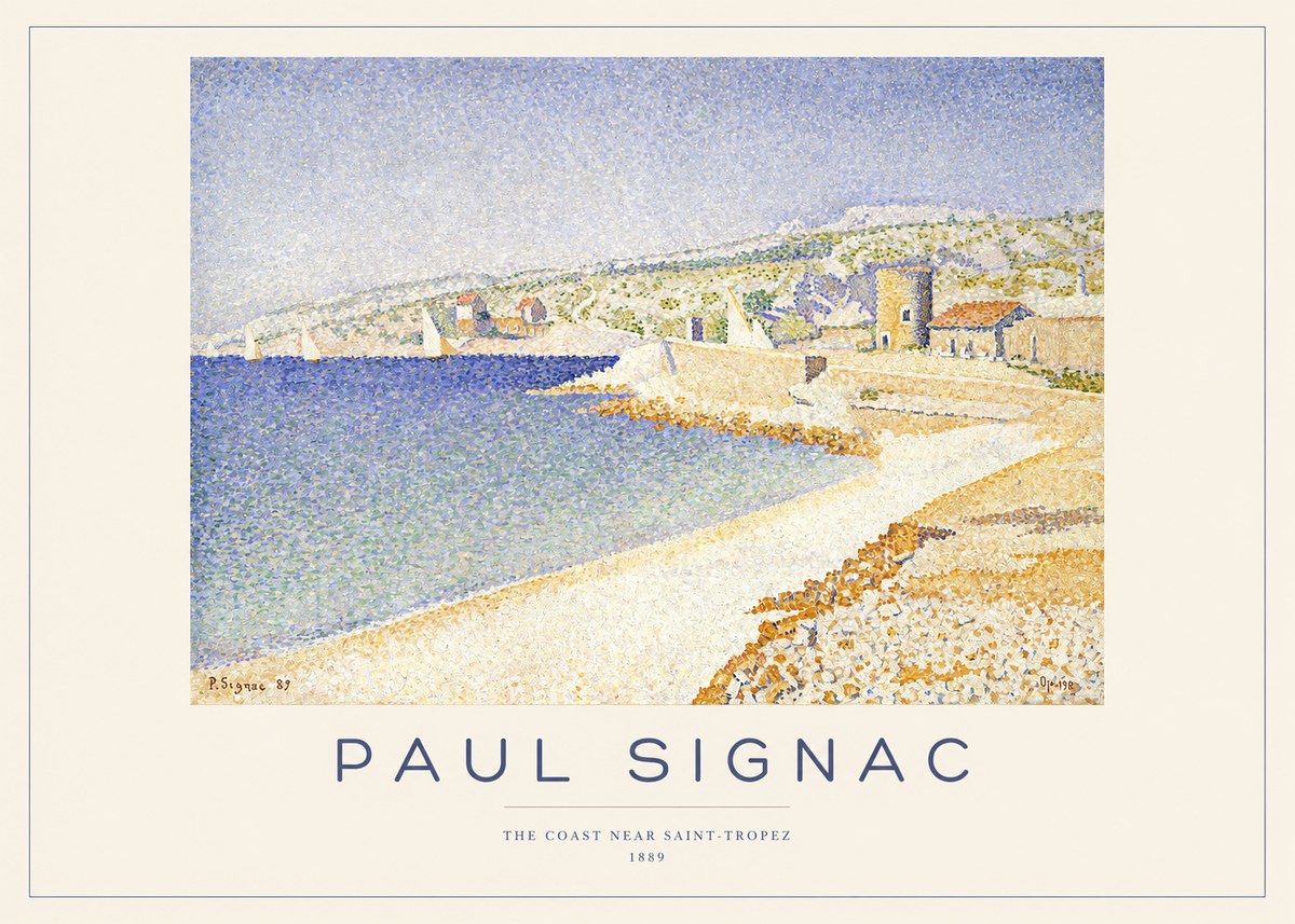 Signac The Coast Near Saint-tropez No1 - Póster