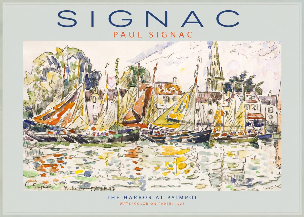 Signac The Harbor at Paimpol No2 - Póster